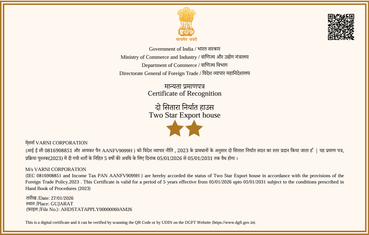 Certificate of Recognition