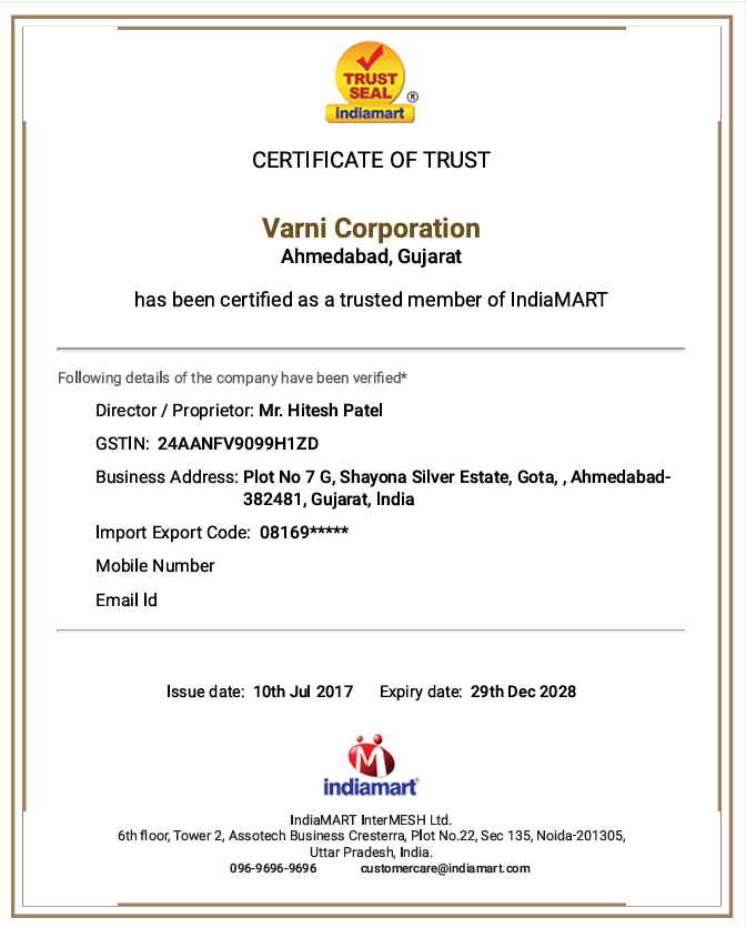 Certificate of Trust